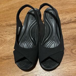 Crocs Leigh Ann Slingback Wedge